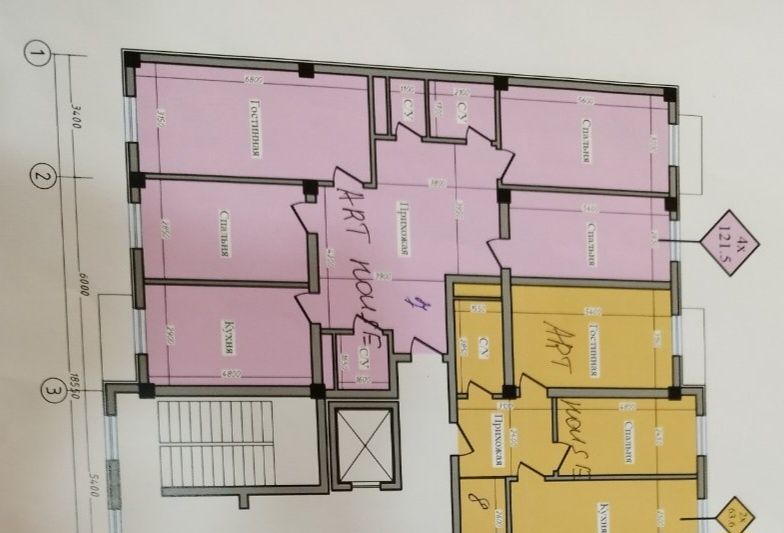Шайхонтохур р-н,Кўкча-оқтепа,Навостройка дом,4/3/9,коробка,S=121кв.м.,