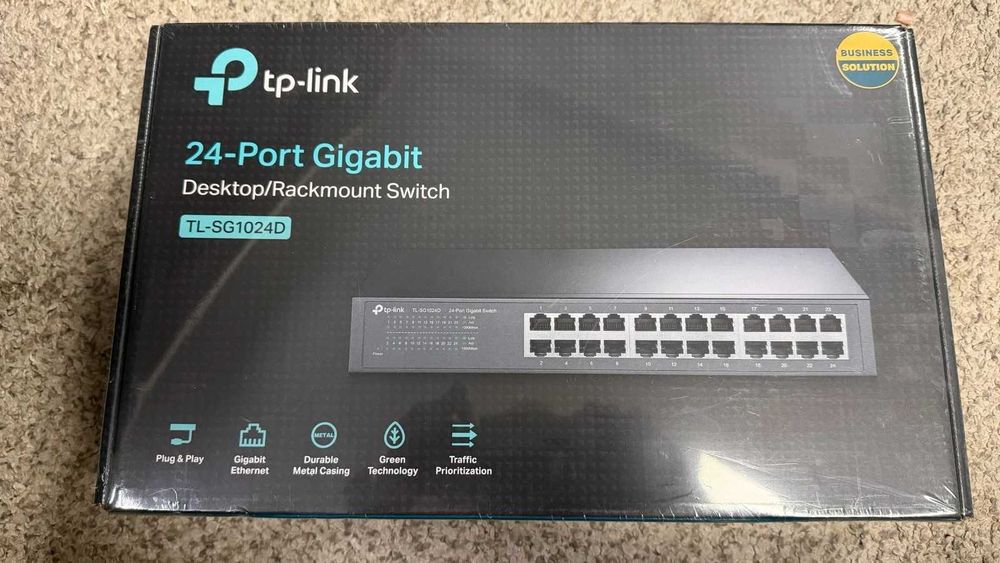Switch TP-LINK TL-SG1024D 24 porturi gigabit unmanaged nou sigilat