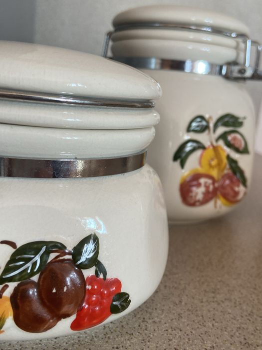 Комплект 3 бр буркани за съхранение, подправки с метална закопчалка