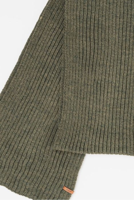 BARTS Fular din tricot cu striatii Wilbert, Verde padure