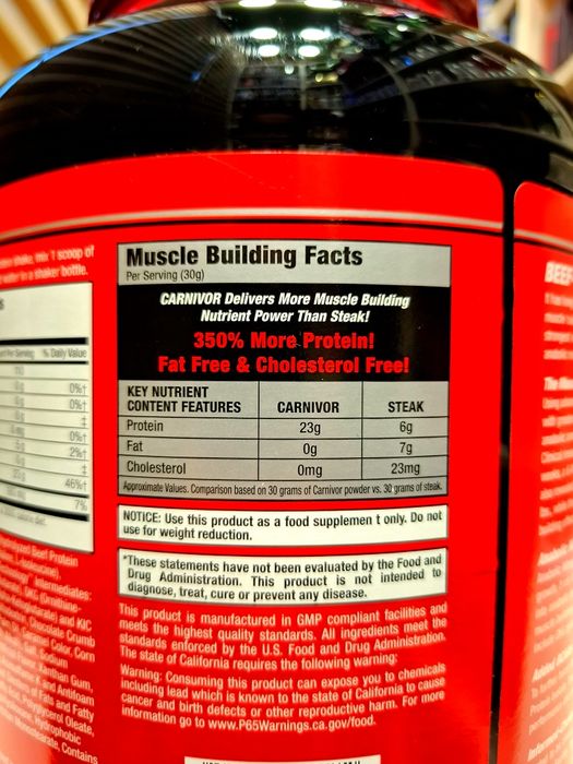 Isolate Carnivor Beef Protein 1.9кг изолят говяжьего протеина.