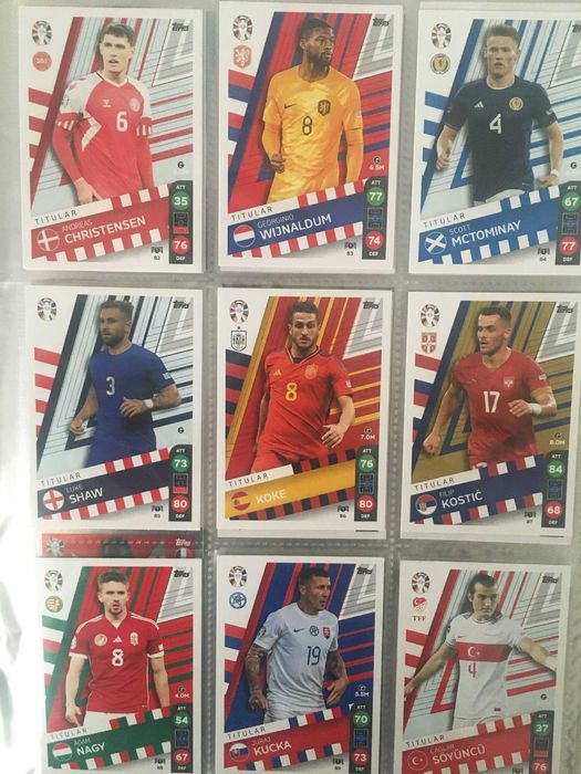 Cartonase Lidl Euro 2024 - serie completa 108 cartonase