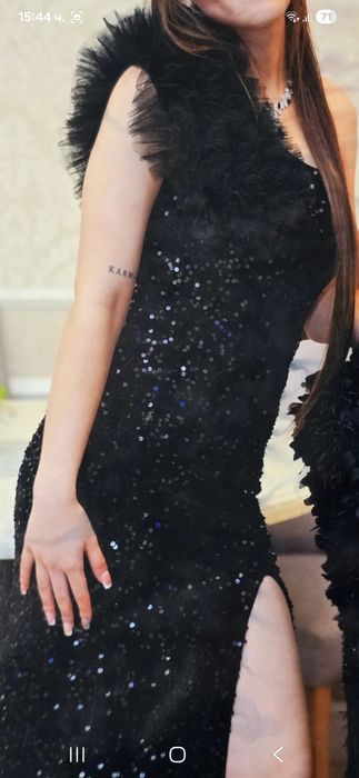 Бална  черна рокля