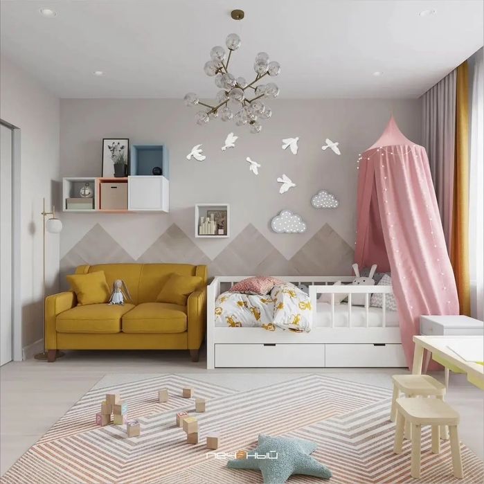 Коллекция барельефов "Стая птиц"