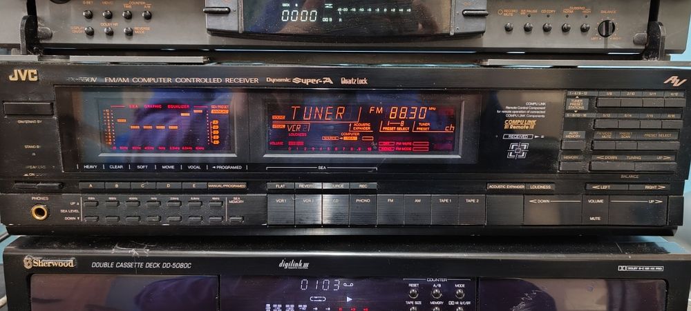Casetofoane deck Grindina,Sherwood și amplificator JVC