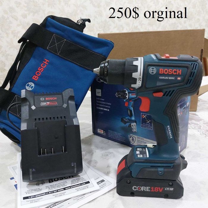 Оригинал BOSCH GSR 18V-90  бесщеточный  шуруповер