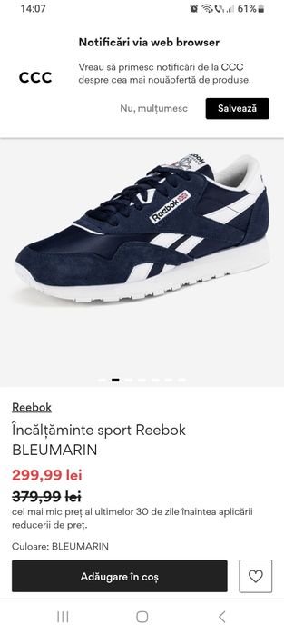 Adidasi Reebok Classic