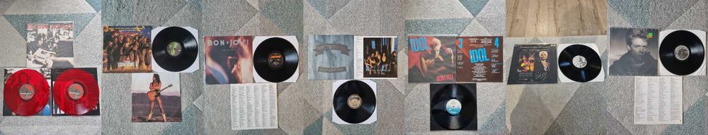 Disc vinil-Guns N' Roses,Skid Row,Linkin Park,Metallica,Pink Floyd,U2