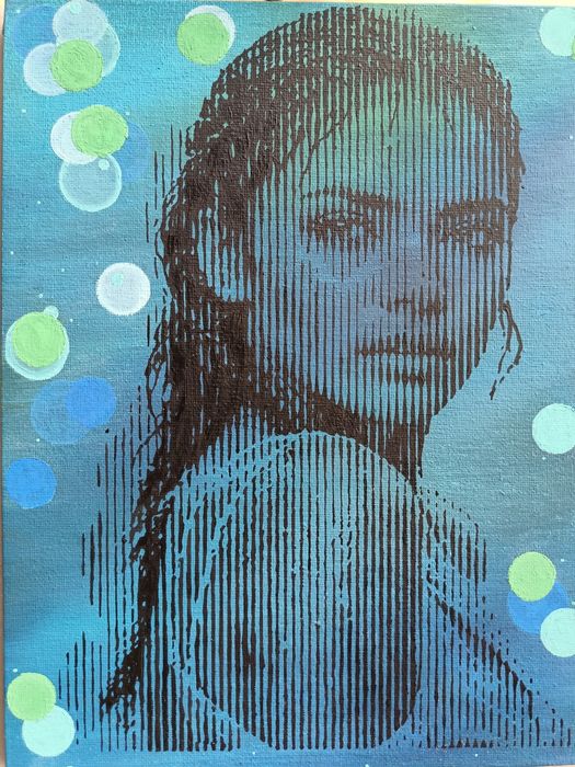 Авторска картина " Отразена в съня"