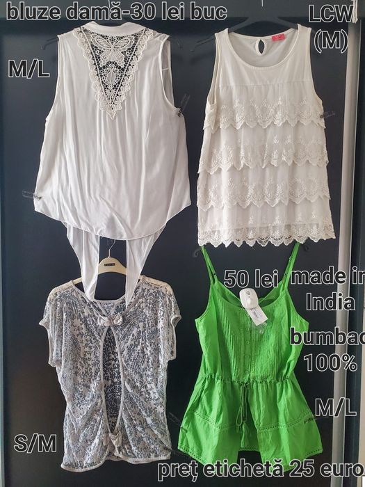 Maieuri,bluze,fustă,pantalon scurt damă