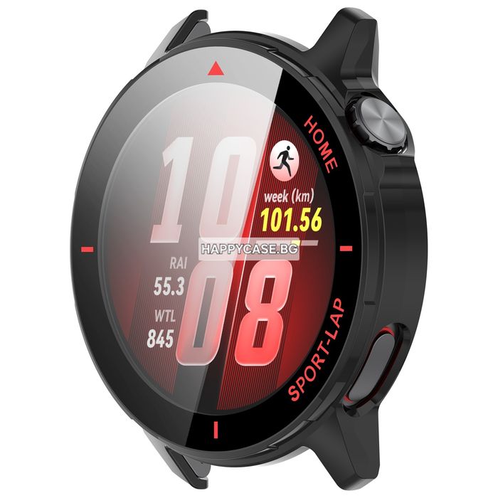 Huawei Watch GT Runner 2 / 360° Твърд пластмасов кейс с графика и вграден протектор за екран