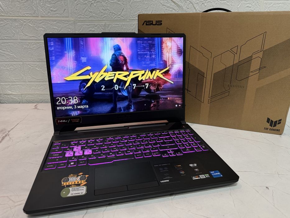 Игровой ASUS TUF Gaming RTX 3060/Core i5-11400H/16GB/SSD512GB/144Hz