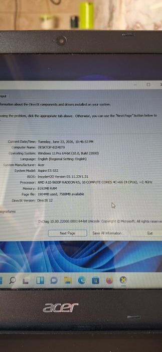 Acer aspire e5-553 amd gen a10