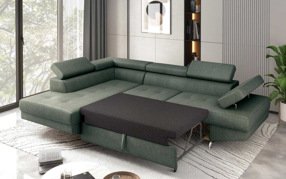 Разтегателен диван Барк М, висок клас дамаска, на 3 месеца