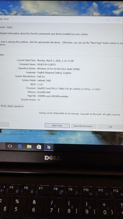Dell latitude 7480 i5 ssd