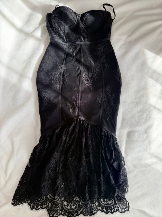 Rochie din bandaj cu dantela