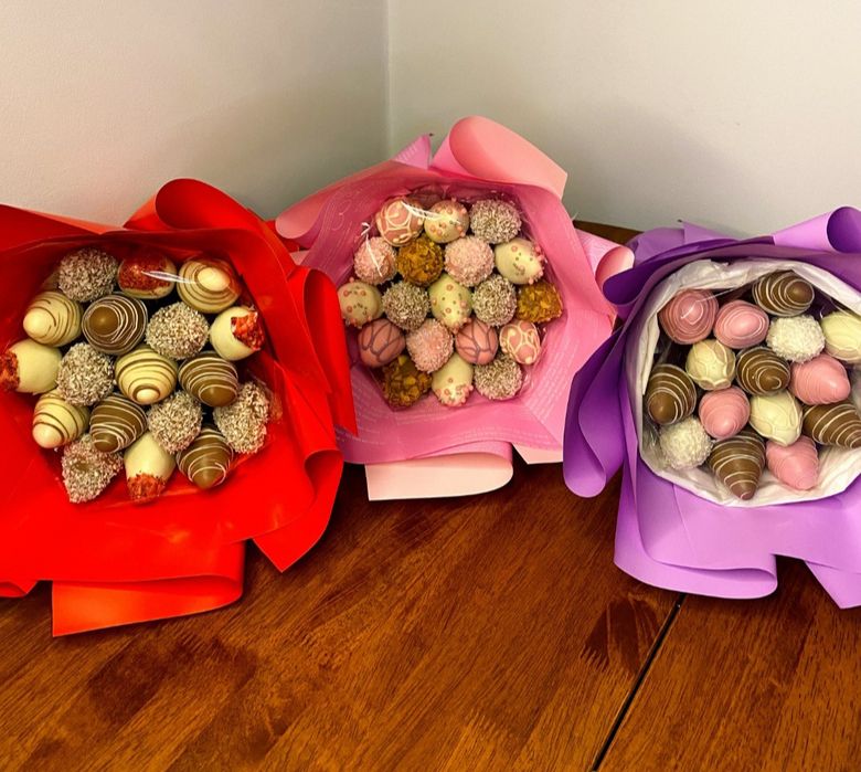 Клубника в шоколаде Букет Цветы Торт Гүл Подарок, Гранат в шоколаде