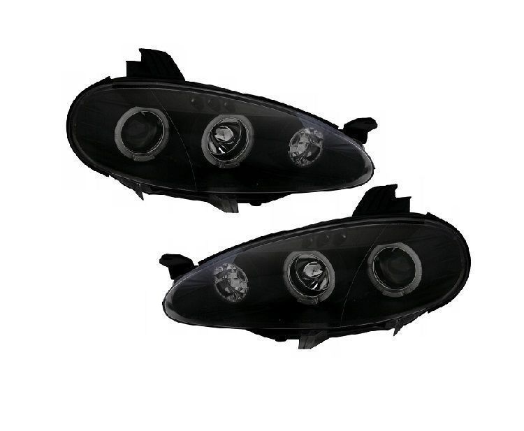 Set faruri Mazda Mx-5 Nb, 2001-03.2005, partea Stanga+Dreapta, Tuning, Fata, tip bec H1+H1; manual; negru, transparent; tuning; Omologare: SAE, Taiwan