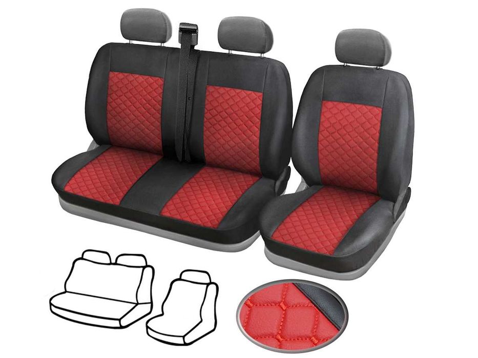 Кожена Тапицерия Volkswagen Crafter 2005-2017 / Фолксваген Крафтер 2+1