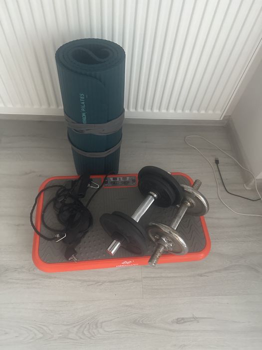 VibroShaper+set complet  accesorii fitness foarte putin folosit