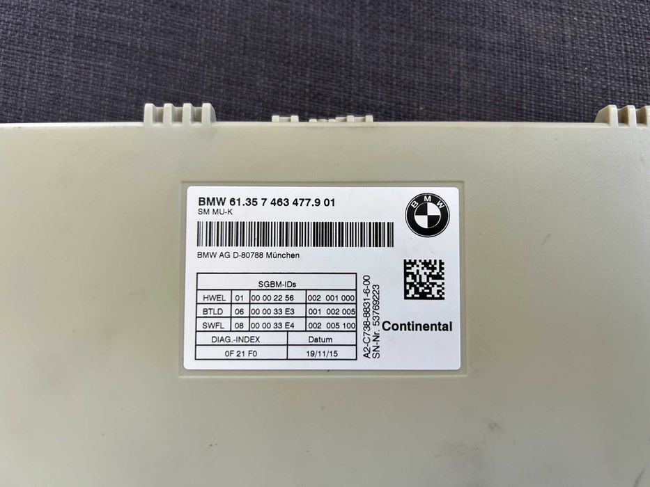 Calculator scaun BMW F90 M5 G30 G31 G32GT G11 G12 G01 G02 G05 G07, modul scaun 6135 7463477, modul scaun BMW G07 G05 G04 G01 G11 G12 G30 G31 G32GT G02