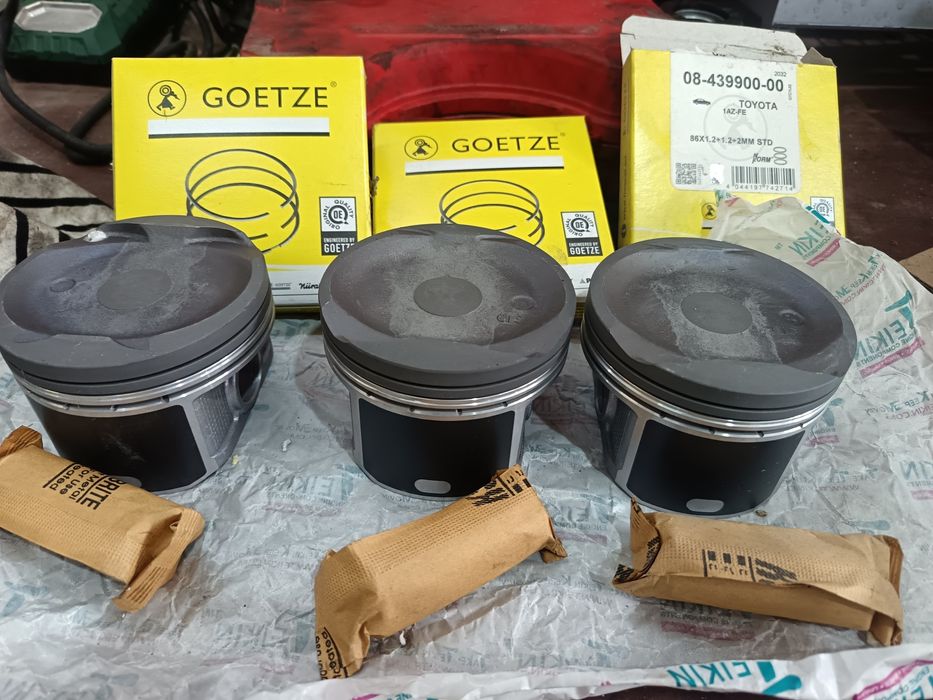 3 бр бутала с сегменти за TOYOTA 2.0 vvt