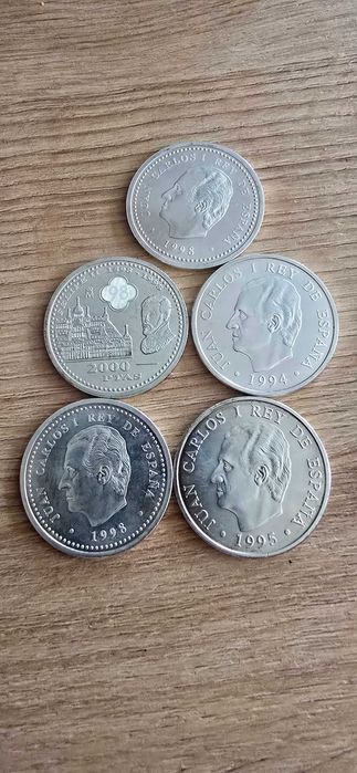 Лот испански сребърни монети 166 грама