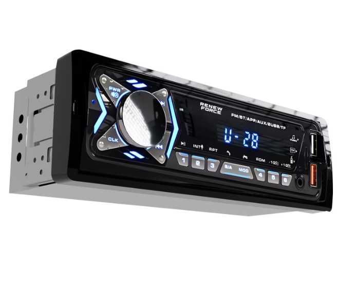 Радио MP3 плеър за кола с Bluetooth, USB AUX, FM радио, дистанционно