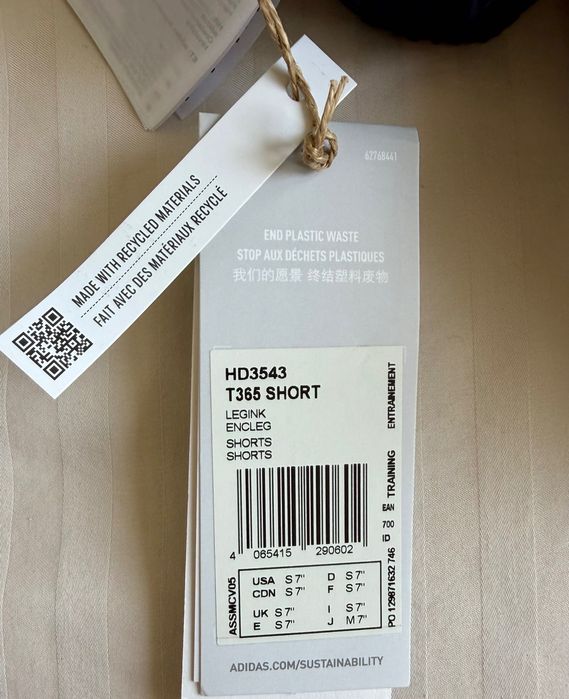 Pantaloni scurți Adidas Short T365 Training - NOI, cu etichete (S)