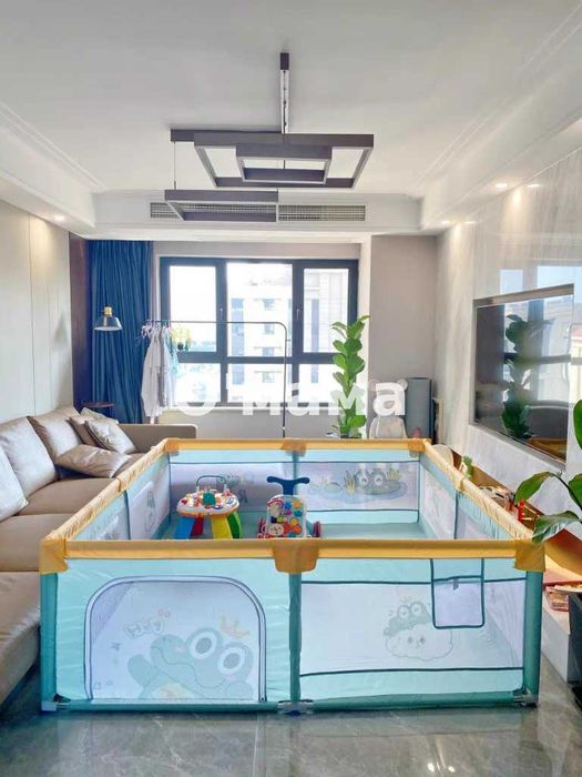 НОВ ДИЗАЙН Голяма детска кошара за игра с панди / заграждение за бебе