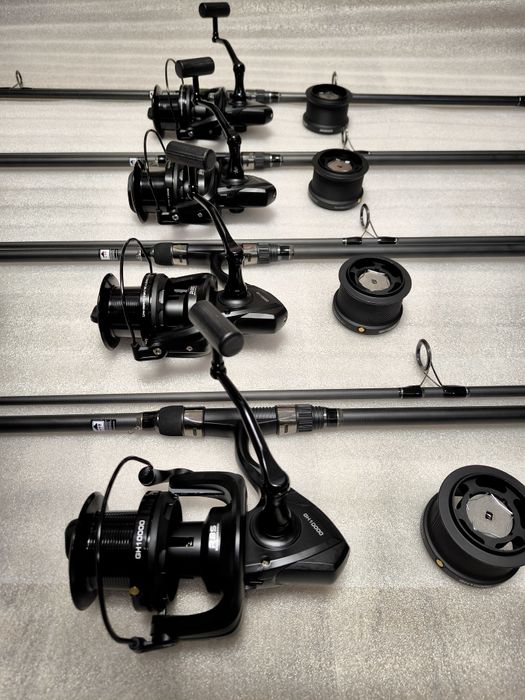 SET 4 Lansete ULTEGRA XT CARP 3.90m,2 tronsoane + 4 Mulinete GH 10000