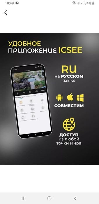 Камера вайфай билан ишлайди