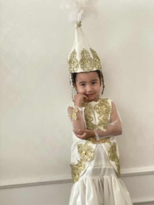 Прокат национальный платье с саукеле для девочек