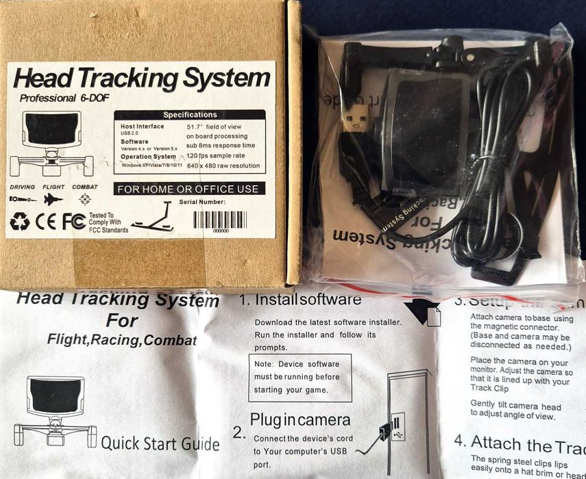 TrackIR 5 Head Tracking System – 6DOF USB за игри