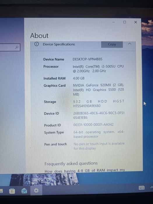 Vand laptop lenovo ideapad 100 sau schimb cu pc gaming