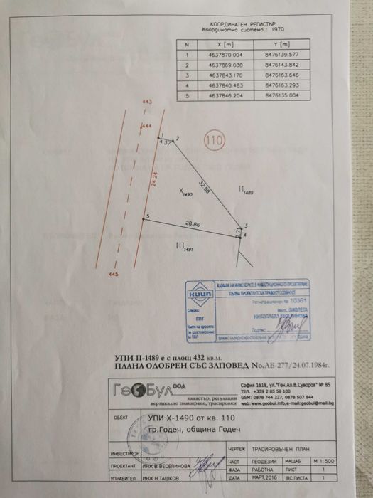 Продава Парцел - Гр. Годеч - обл.София