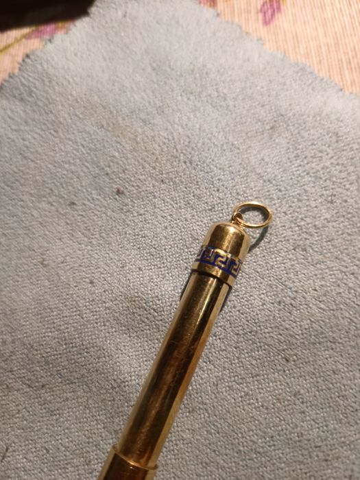 Crion  de colecție  ani 1920  model Versace  placat cu aur 14 k