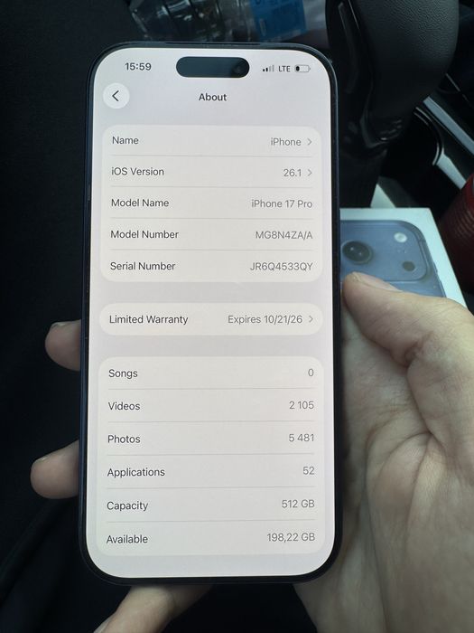 iPhone 17 Pro 512Gb Blue 59 sikl