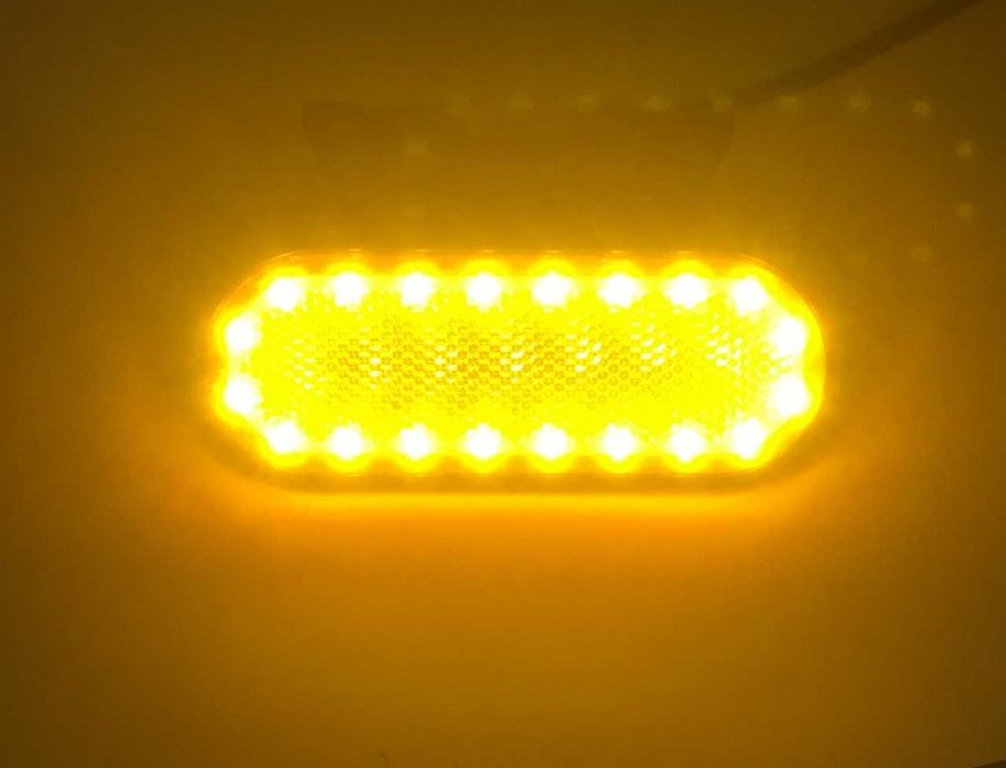 1бр. Диодни ЛЕД LED габарити овал с 20 SMD  24V , 3 цвята