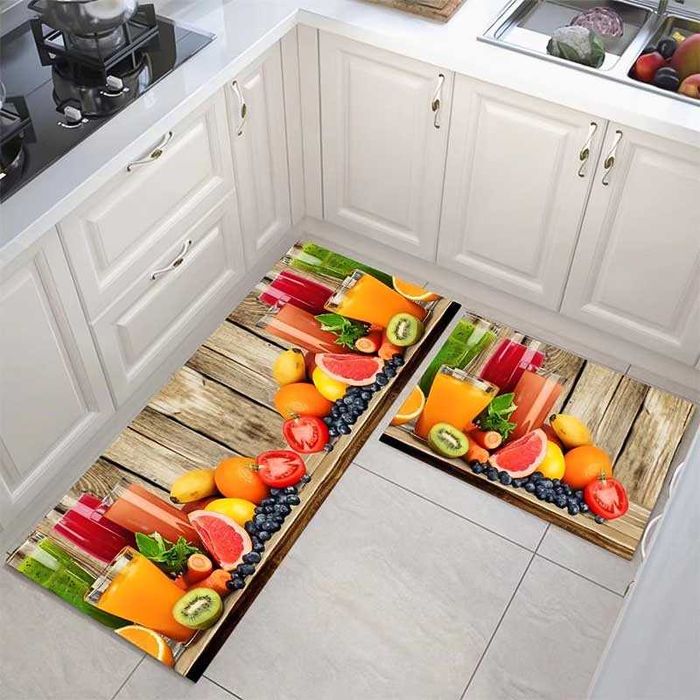 Кухненски постелки 2 броя – 38×58 см и 38×118 см, неплъзгащи се