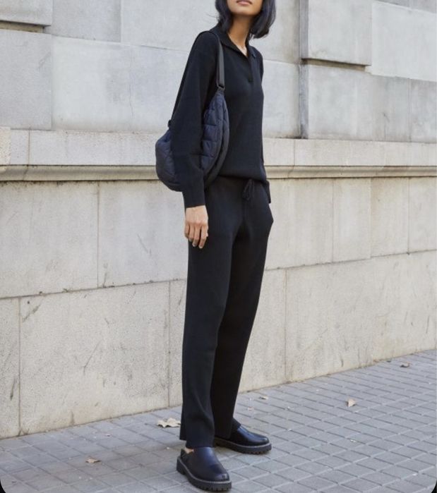 сумка багет стеганая uniqlo