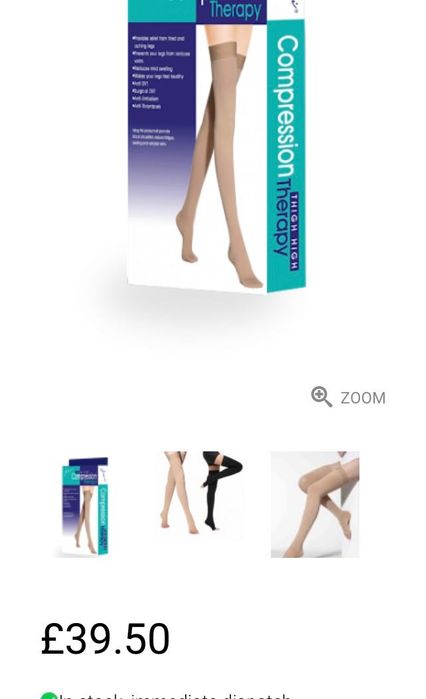 Чулки компрессионные чёрные, фирмы Jiani, размер S