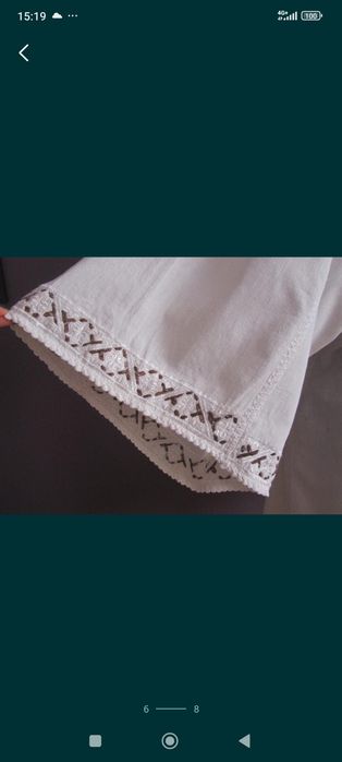 Ie de mire/ Cămașă tradițională de mire cu fir metalic