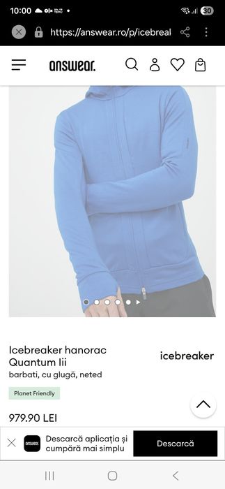 Icebreaker hanorac merino