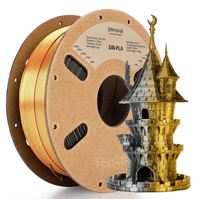 PLA Dual/Tri Color Silk Filament, ПЛА Филамент (Нишка) за 3Д Принтер