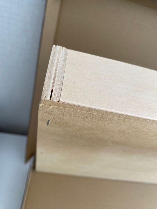 Дефектен дървен рафт, етажерка за колички, 90 отделения, Hot wheels