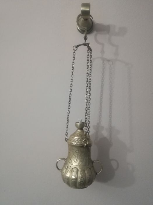 Турско османско бронзово масленно кандило 1549 година