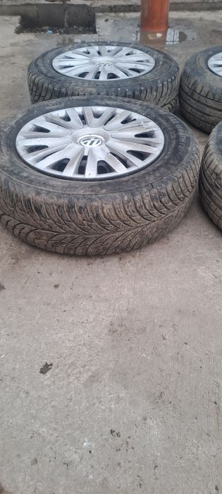 Vand set rotii vw Golf 6 cu jeante de tabla 195 65 15