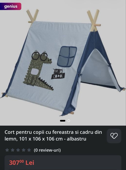 Cort copii roz / albastru
