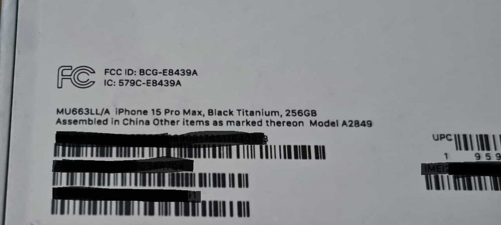 Продам новый iPhone 15 Pro Max 256 Black